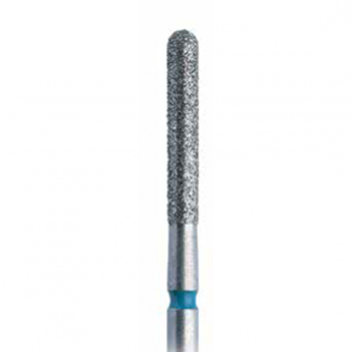 882 FG.012 Бор алмазный стоматологический цилиндр закругленный длинный XL синий