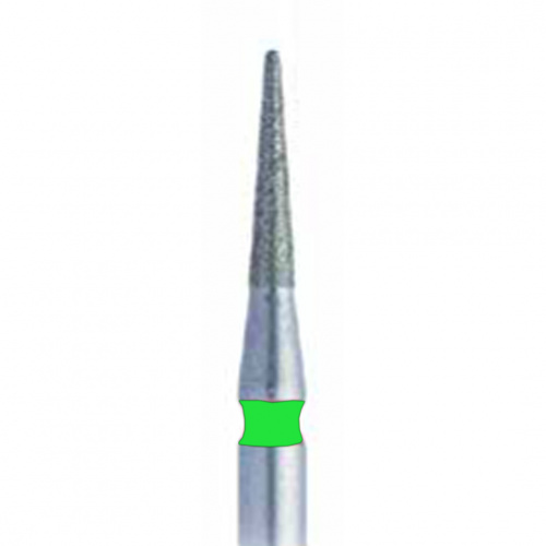 898G FG.012 Бор алмазный стоматологический игловидный короткий зеленый