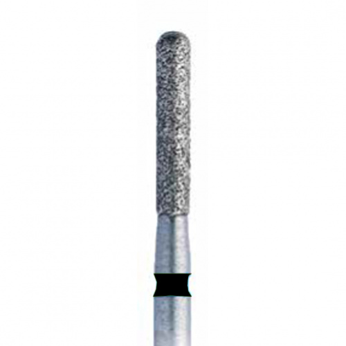 838LSG FG.012 Бор алмазный стоматологический цилиндр закругленный черный