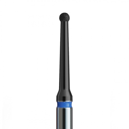 801L 014 FG/DLC Бор алмазный стоматологический шаровидный на длинной ножке синий