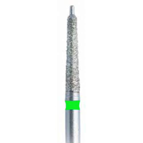 508G FG.018 Бор алмазный стоматологический конус с направляющим зеленый