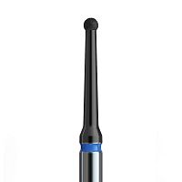801L 012 FG/DLC Бор алмазный стоматологический шаровидный на длинной ножке синий