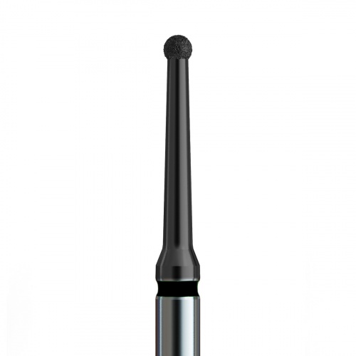 801LSG 014 FG/DLC Бор алмазный стоматологический шаровидный на длинной ножке черный
