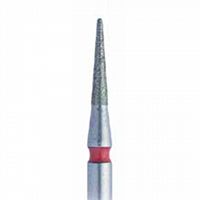 898F FG.012 Бор алмазный стоматологический игловидный короткий красный