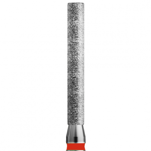 837XLF FG.012 Бор алмазный стоматологический цилиндр с плоским концом динный XL красный