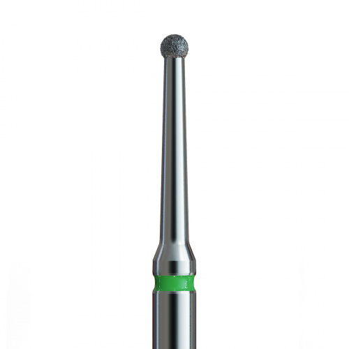 801LG FG.014 Бор алмазный стоматологический шарик на длинной ножке зеленый