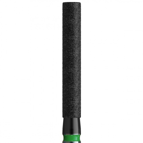 837XLG 012 FG/DLC Бор алмазный стоматологический цилиндр сверхдлинный с плоским концом зелёный