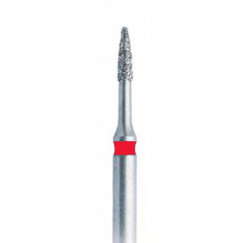 889LF FG.009 Бор алмазный стоматологический пламя на длинной ножке длинный красный
