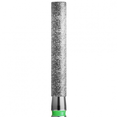 837XLG FG.010 Бор алмазный стоматологический цилиндр с плоским концом динный XL зеленый